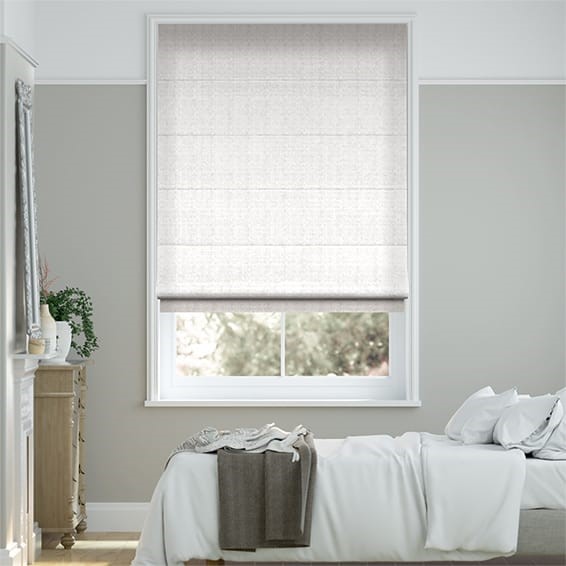 Velvet Pure White Roman Blind