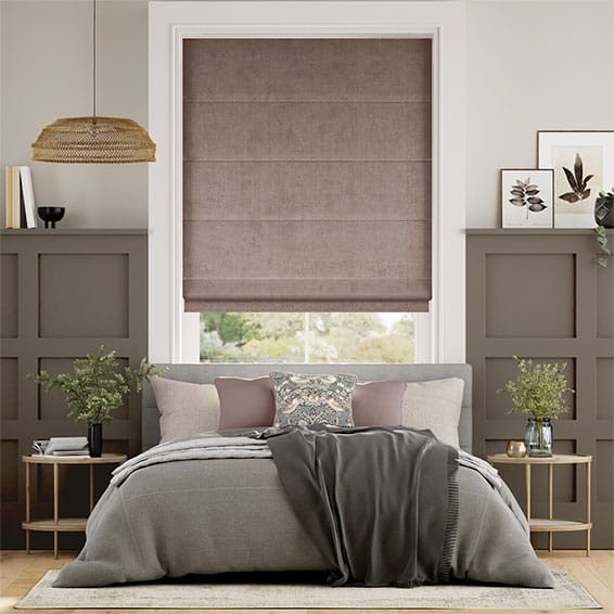 Velvet Stone Roman Blind