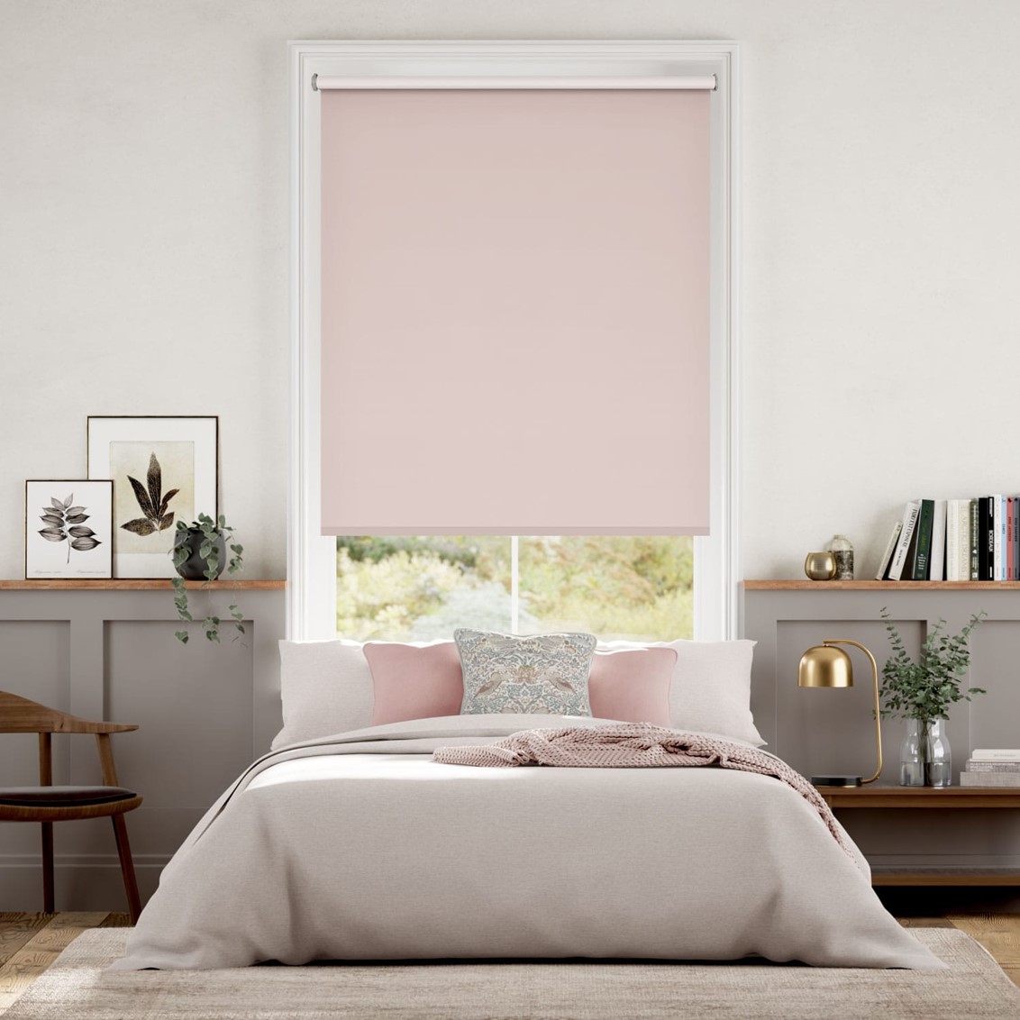 Verona Blackout Vintage Blush Roller Blind