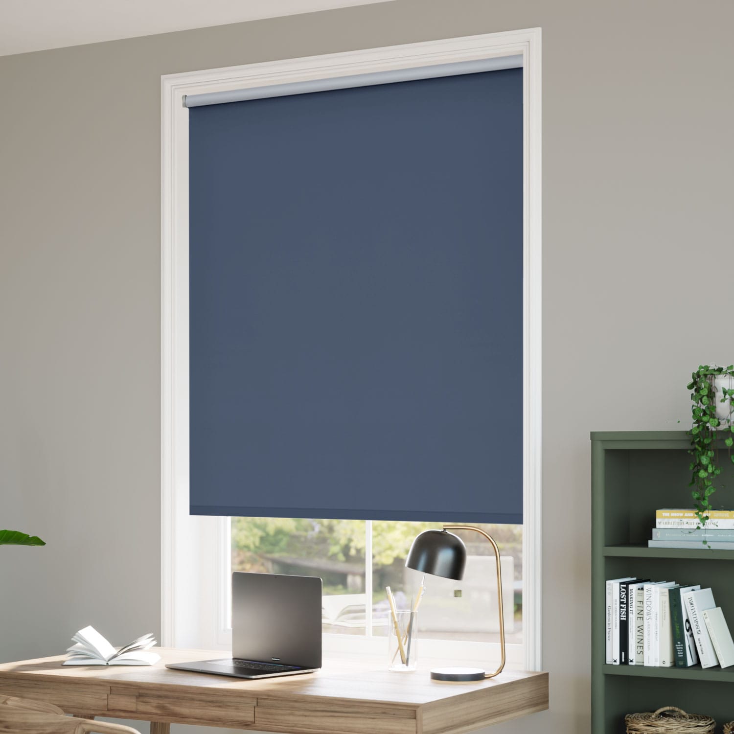 Verona Blackout Navy Roller Blind