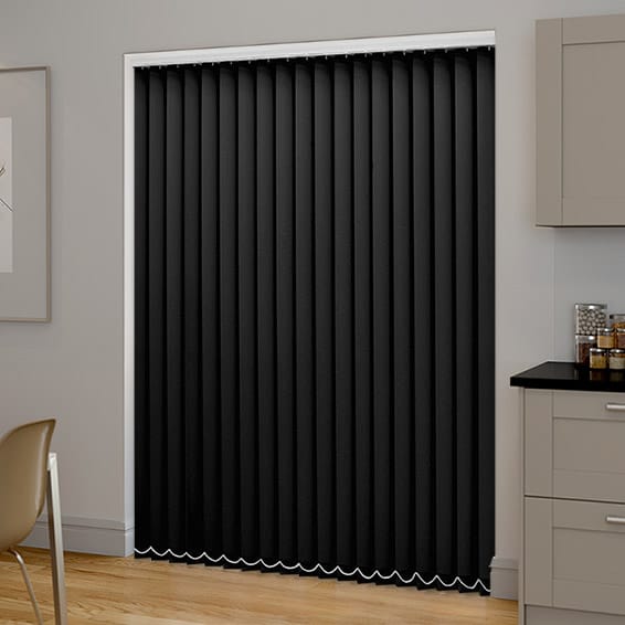 Black PVC Blackout Vertical Blind Blinds 2go™
