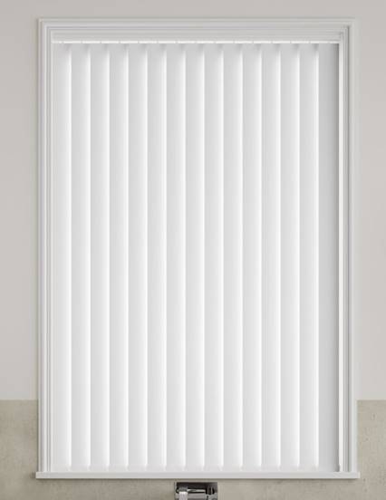 White PVC Blackout Vertical Blind thumbnail image