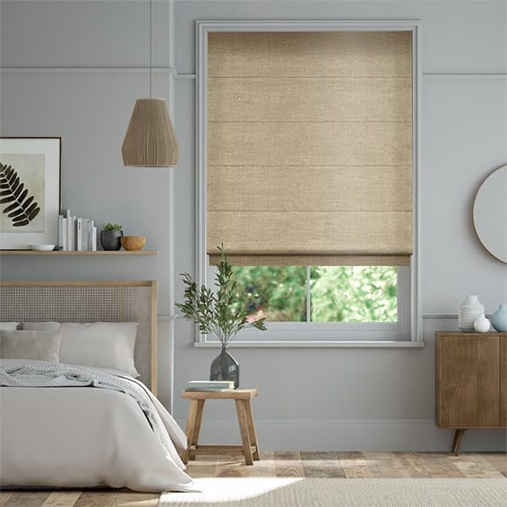 Vicenza Faux Silk Bisque Roman Blind