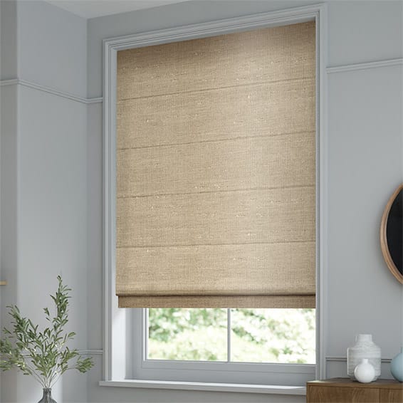 Vicenza Faux Silk Bisque Roman Blind