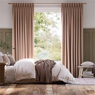 Vicenza Faux Silk Blush Curtains thumbnail image