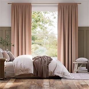 Vicenza Faux Silk Blush Curtains thumbnail image