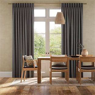 Vicenza Faux Silk Charcoal Curtains thumbnail image