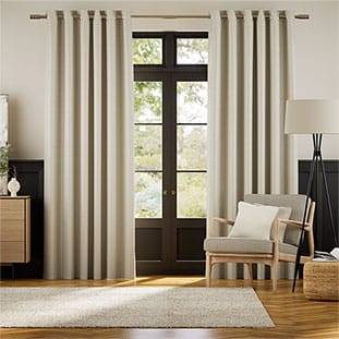 Vicenza Faux Silk Ivory Curtains thumbnail image