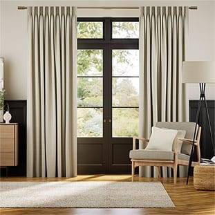 Vicenza Faux Silk Ivory Curtains thumbnail image