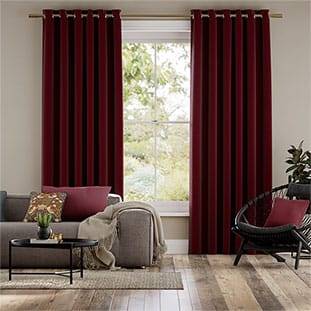 Vicenza Faux Silk Merlot Curtains thumbnail image