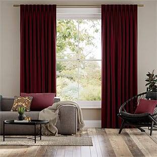 Vicenza Faux Silk Merlot Curtains thumbnail image