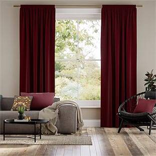 Vicenza Faux Silk Merlot Curtains thumbnail image