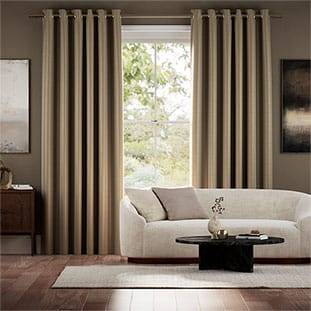 Vicenza Faux Silk Mocha Curtains thumbnail image