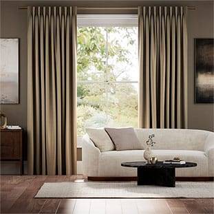 Vicenza Faux Silk Mocha Curtains thumbnail image