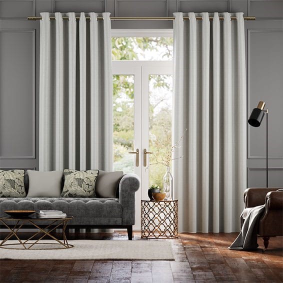 Vicenza Faux Silk Quicksilver Curtains