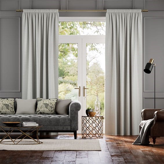 Vicenza Faux Silk Quicksilver Curtains