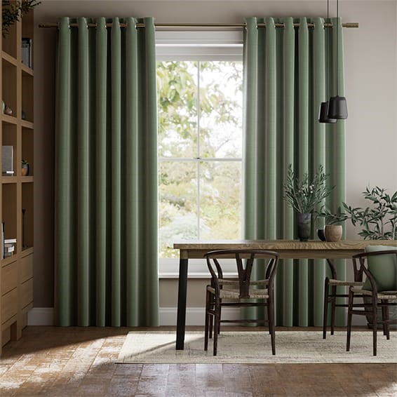 Vicenza Faux Silk Verdant Curtains