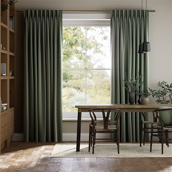 Vicenza Faux Silk Verdant Curtains