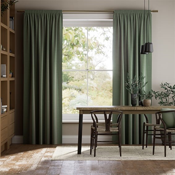 Vicenza Faux Silk Verdant Curtains