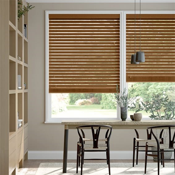 Vintage Oak Wooden Blind - 50mm Slat