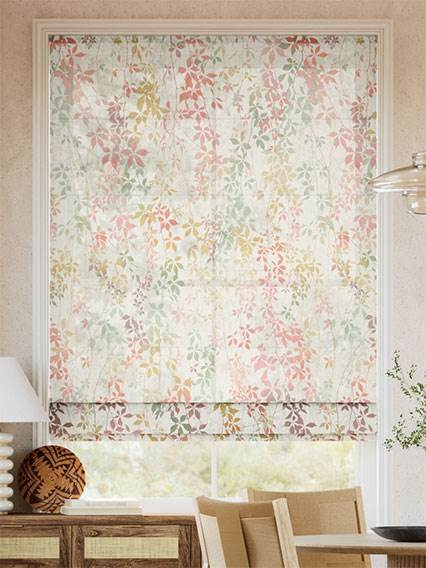 Virginia Creeper Voile Early Autumn Roman Blind thumbnail image