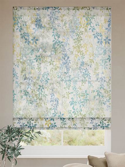 Virginia Creeper Voile Spring Roman Blind thumbnail image