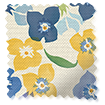 Tiny Wallflower Blue Curtains swatch image