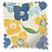 Tiny Wallflower Blue Curtains swatch image