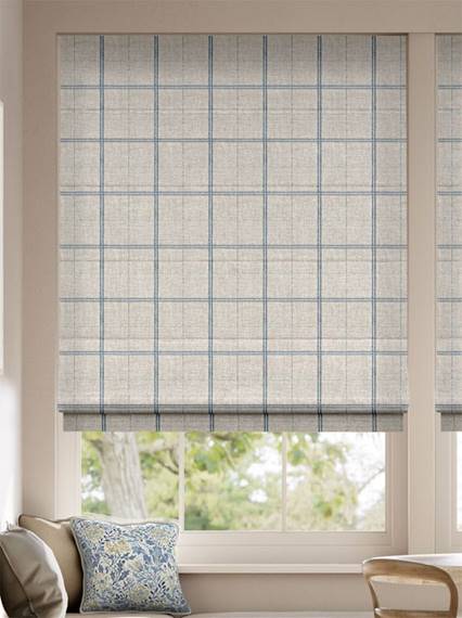 Washington Still Blue Roman Blind thumbnail image