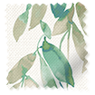 Watercolour Canopy Leaf Green Roman Blind swatch image