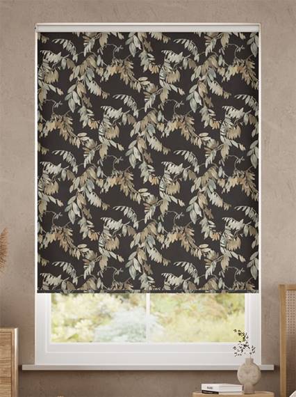 Watercolour Canopy Velvet Duck Egg Roller Blind thumbnail image