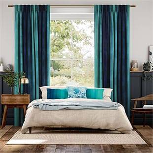 Watercolour Teal Curtains thumbnail image