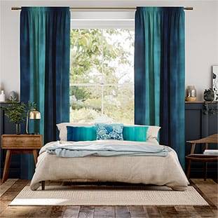 Watercolour Teal Curtains thumbnail image