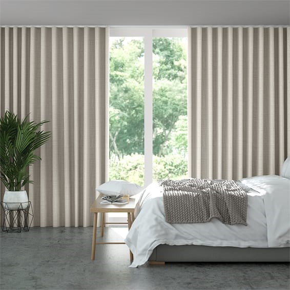 Acantha Warm Grey Wave Curtains