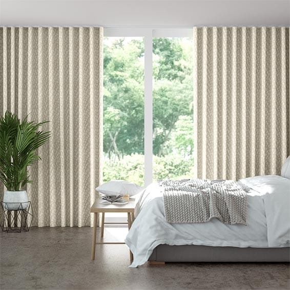 Alcyone White Gold Wave Curtains