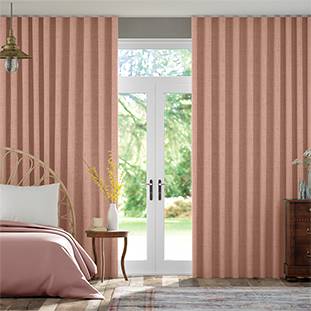 Wave Bijou Linen Blush Pink Wave Curtains thumbnail image