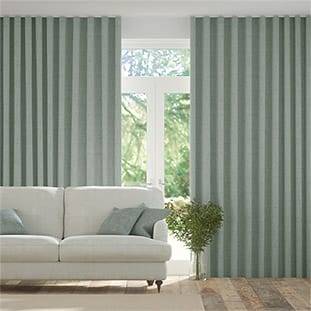 Wave Bijou Linen Duck Egg Wave Curtains thumbnail image