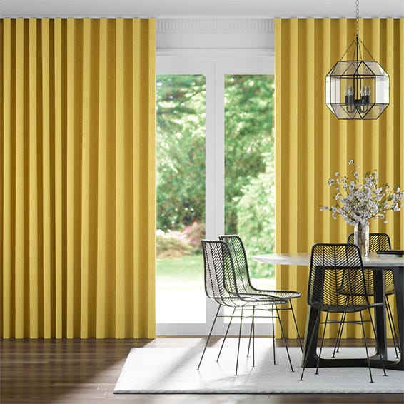 Cavendish Mimosa Gold  Wave Curtains