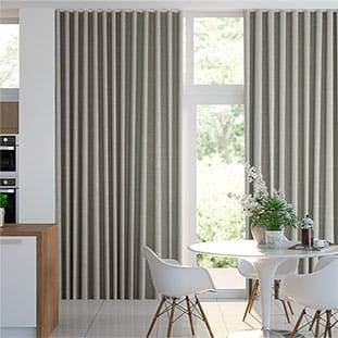 Wave Ahisma Luxe Faux Silk Chrome Wave Curtains thumbnail image