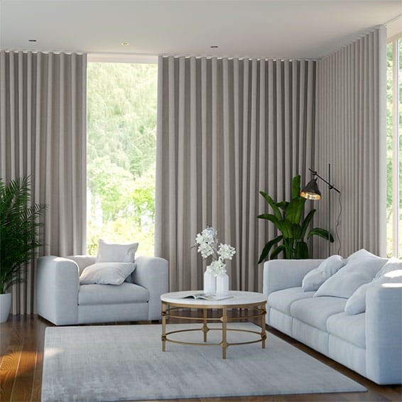 Cavendish Grey Wash Wave Curtains