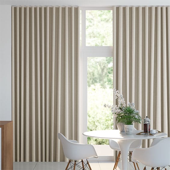 Wave Linen Natural Curtains