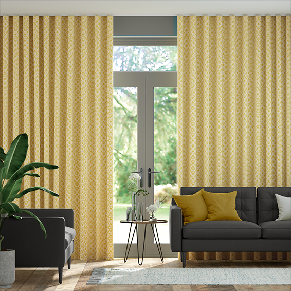 Fretwork Honey Wave Curtains