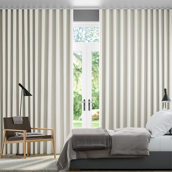 Fustian Oatmeal Wave Curtains