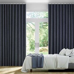 Wave Harrow Navy Wave Curtains thumbnail image