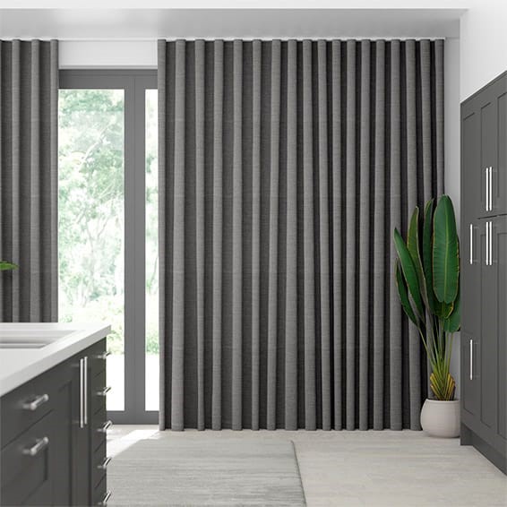 Harrow Tonal Grey Wave Curtains