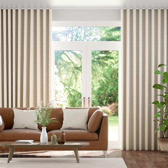 Hermia Pale Bronze Wave Curtains