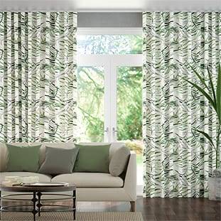 Wave Kentia Linen Leaf Wave Curtains thumbnail image