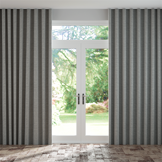 Lanura London Grey  Wave Curtains