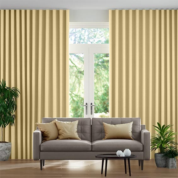 Leyton Golden Yellow Wave Curtains