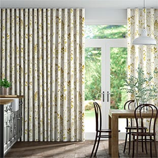 Wave Meadow Ochre Wave Curtains thumbnail image